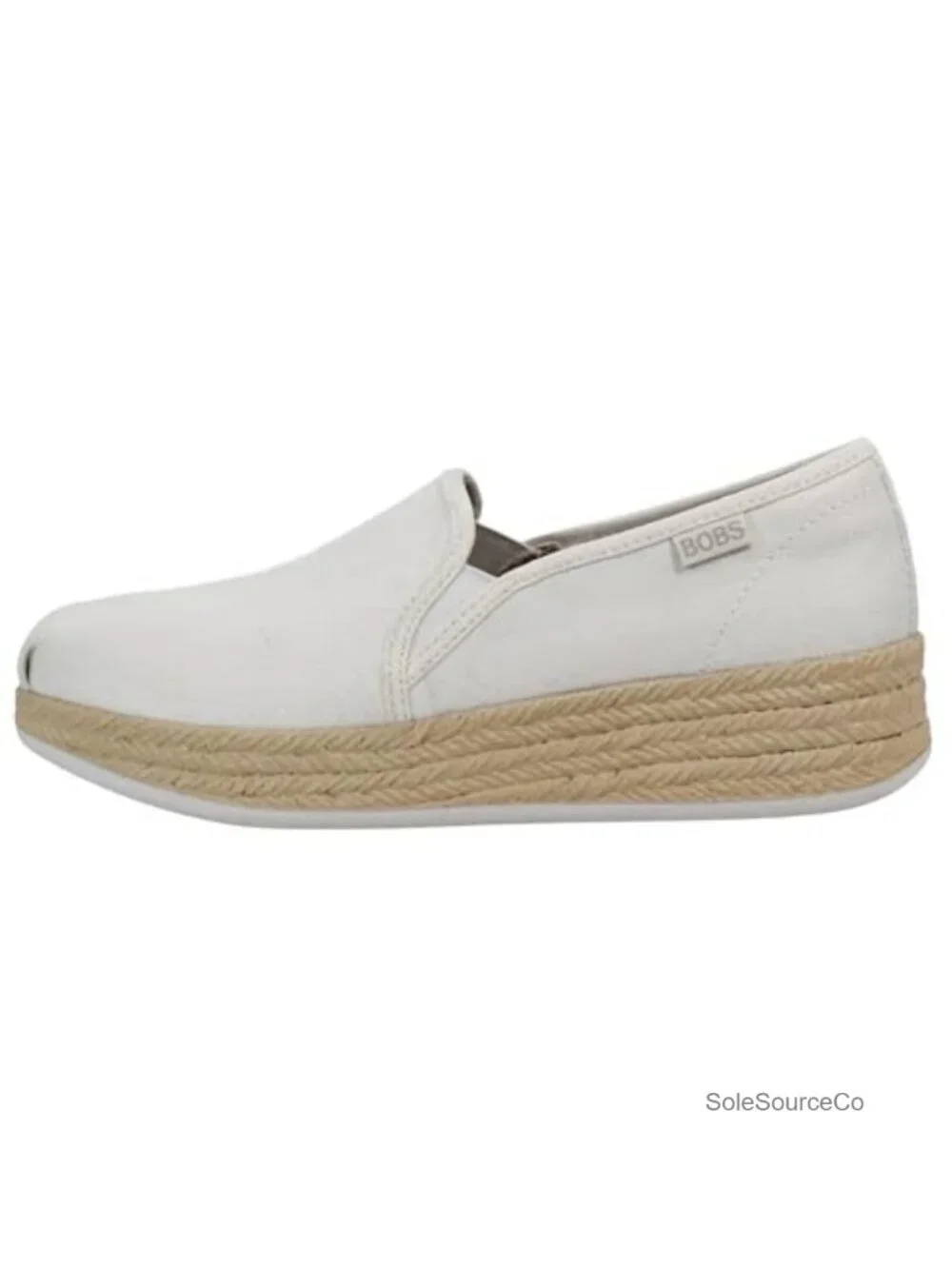 Skechers Women's Espadrille Flatform Wedge Sneakers Canvas Memory Foam